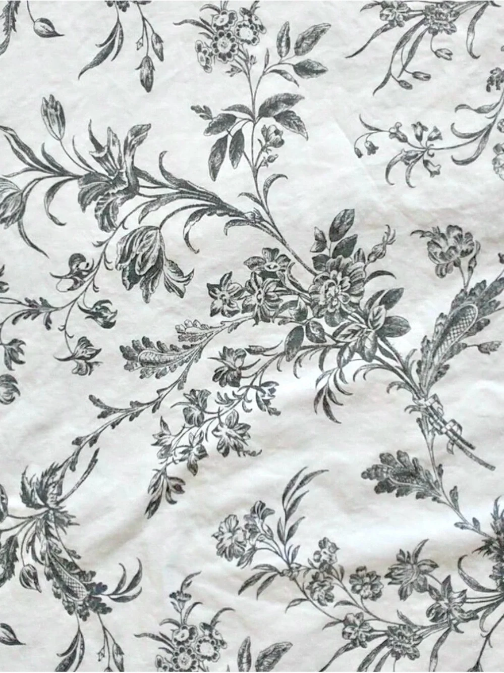 FLORAL TOILE Queen/Full Duvet Cover 2 cases.
